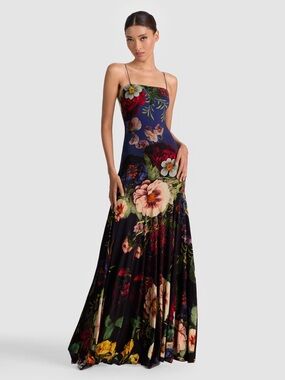 knee length dresses for ladies Siora Powder Blue Asymmetric-Neck Maxi Dress With Draped-Detailing – Club L  London